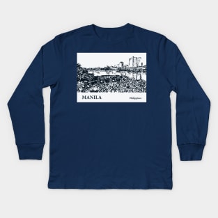 Manila - Philippines Kids Long Sleeve T-Shirt